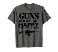 Regalos de armas para hombres, camiseta patriota para amantes de las armas de fuego, camiseta para papá Camiseta