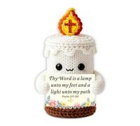 Regalos de bautismo cristiano para niñas, mujeres, niños, adolescentes, velas religiosas, muñeca de ganchillo, regalo de la Biblia, iglesia basada en la fe, cesta de Pascua a granel, regalos de