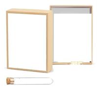 Regalos De Bautismo Regalos De Dinero Para Bautizo Embalaje De Regalo De Dinero Con Tubo De Ensayo Madera Tarjeta Caja(Pez Eucalipto)