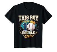 Regalos de béisbol de Doble dígito de This Boy is 10 para el décimo cumpleaños Camiseta