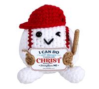 Regalos de béisbol de ganchillo para niños de 8 a 12 años, regalos del día de San Valentín para niños, regalo de béisbol de San Valentín, relleno de cesta de Pascua para adolescentes, niñas, bautizo