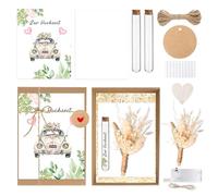 Regalos de boda para novios, regalo de dinero en boda, juego de regalo de boda con caja de regalo de flores secas, tubo de ensayo, tarjeta de boda, caja de regalo para compromiso o aniversario de boda