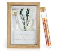 Regalos de boda para recién casados, regalos de dinero para bodas, incluyendo flores secas, cajas de madera, tubos de ensayo, adecuados como regalos de compromiso y bodas doradas