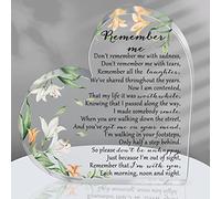 Regalos de condolencias en forma de corazón, regalos conmemorativos de duelo, pisapapeles acrílico de cristal, decoraciones de recuerdo funerario, dolor, condolencia, adornos conmemorativos para la