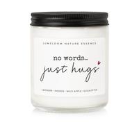 Regalos de condolencias LUMELOOM para la p rdida de un ser querido - Vela de cera de soja con aroma a lavanda de 9 oz - Sin palabras, solo abrazo