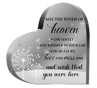Regalos de condolencias por la pérdida del amor, regalos conmemorativos para familiares, mujeres y hombres, placa acrílica en memoria del amor, regalo de condolencias de duelo, regalo de recuerdo
