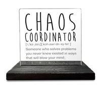 Regalos de coordinador del caos, placa de escritorio de coordinador del caos, regalos de agradecimiento para mujeres, compañeras de trabajo, secretaria, administrativa, jefe, maestra, enfermera,