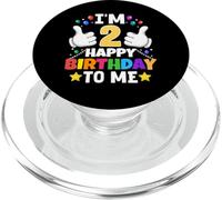 Regalos de cumpleaños con Texto en inglés I'm 2 Year Old Gifts Happy Birthday To Me PopSockets PopGrip para MagSafe