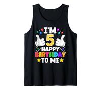 Regalos de cumpleaños con Texto en inglés I'm 5 Year Old Gifts Happy Birthday To Me Camiseta sin Mangas