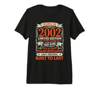 Regalos de cumpleaños de edición Limitada de Nacidos en 2002 para Hombres y Mujeres Camiseta Premium
