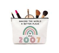 Regalos de cumpleaños número 18 para niñas - Regalos divertidos de 18 cumpleaños 2007, bolsas de maquillaje, regalos de 18 años para hermana, hija, nieta y mejores amigas, 2007, 2007