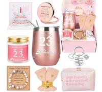 Regalos de cumpleaños número 23 para mujeres, cesta de feliz cumpleaños número 23, caja de regalo para mejores amigas, mujeres, mamá, esposa, hija, hermana, novia, compañera de trabajo, mejor amiga,