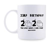 Regalos de cumpleaños número 23 para mujeres, taza de café para mamá, esposa, amiga, hermana, ella, colega, compañera de trabajo, 11 onzas
