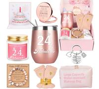Regalos de cumpleaños número 24 para mujeres, caja de regalo para mejores amigas, mamá, esposa, hija, hermana, novia, compañera de trabajo, mejor amiga, mujer única