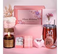 Regalos de cumpleaños número 30 para mujeres, cestas de cumpleaños personalizadas para mujeres que cumplen 30 años, divertida cesta de regalo para mejor amiga, hermana, esposa, madre, tía, regalo para