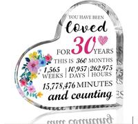 Regalos de cumpleaños número 30 para mujeres, el mejor regalo para 30 años de edad, corazón acrílico 1995, decoración de escritorio, regalo para mamá, amigos, día de la madre