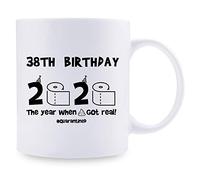 Regalos de cumpleaños número 38 para mujer, taza de café para mamá, esposa, amiga, hermana, ella, colega, compañera de trabajo, 11 onzas