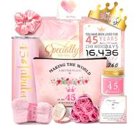 Regalos de cumpleaños número 45 para mujeres, regalos de feliz cumpleaños número 45 para su madre, hermana, esposa, mejor amiga, regalo único para cumpleaños de mujer de 45 años, divertidas
