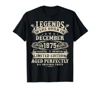 Regalos de cumpleaños número 50 para Hombres de 50 años de Edad, diciembre de 1975 Camiseta