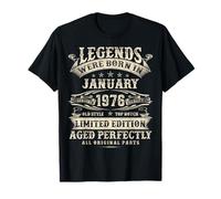 Regalos de cumpleaños número 50 para Hombres de 50 años de Edad, enero de 1976 Camiseta