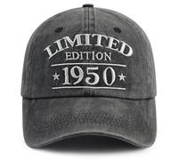 Regalos de cumpleaños número 75 para mujeres y hombres, edición limitada de 1950, decoración de cumpleaños de 1950, regalos de jubilación para papá, mamá, abuelo, abuela, negro