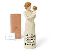 Regalos de cumpleaños para abuela de parte de nietos, regalos de abuela por primera vez, regalo significativo para Nana Gigi Navidad, regalo de abuela, ideas para el día de la madre, estatua de resina
