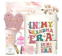Regalos de cumpleaños para abuela, regalos para el día de la madre, regalos para la abuela de parte de nieta, nieto, cesta de Navidad y Pascua Uniuqe con bolsa de maquillaje