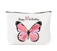 Regalos de cumpleaños para ella, regalo de cumpleaños de Navidad para mujeres, hijas, mejores amigas, bolsa de maquillaje, Blanco 30