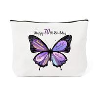 Regalos de cumpleaños para ella, regalo de cumpleaños de Navidad para mujeres, hijas, mejores amigas, bolsa de maquillaje, Blanco 70