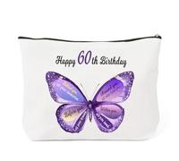 Regalos de cumpleaños para ella, regalo de cumpleaños de Navidad para mujeres, hijas, mejores amigas, bolsa de maquillaje, Blanco 60