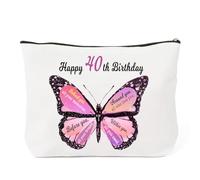 Regalos de cumpleaños para ella, regalo de cumpleaños de Navidad para mujeres, hijas, mejores amigas, bolsa de maquillaje, Blanco 40