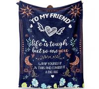 Regalos de cumpleaños para mejores amigas, manta de mejor amiga original, regalo único de amistad para mi mejor amiga, mejor amiga, BBF, hermana del alma, para mejor amiga, mantas de 50 x 60 pulgadas