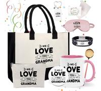 Regalos de cumpleaños para mujer, 9 unidades con bolsa de mano, taza, ideas de regalo de cumpleaños, mejores amigas, regalos de cumpleaños para mujeres (mamá)