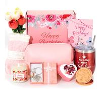Regalos de cumpleaños para mujeres, cesta feliz para ella, caja de regalo única para mujeres, regalos de mujer para mamá, mejores amigas, hermana, esposa, abuela, hija, sobrina, compañera de trabajo