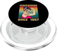 Regalos de cumpleaños para Mujeres de 69 años, Vintage Impresionante Desde 1957 PopSockets PopGrip para MagSafe