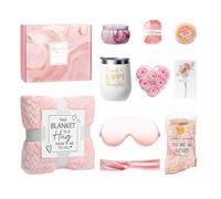 Regalos de cumpleaños para mujeres, juego de regalo de spa de relajación, paquete de cuidado personal de lujo con artículos de bienestar para ella, cesta reflexiva para mejor amiga, hermana o mejor