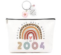 Regalos de cumpleaños para mujeres, regalo de cumpleaños, bolsa de cosméticos, regalo divertido de 21 cumpleaños para mujeres, bolsa de maquillaje, ideas de regalo de cumpleaños, 2004, 2004, Mo