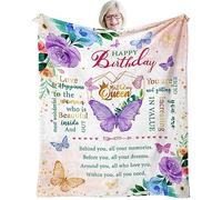 Regalos de cumpleaños para mujeres, regalos de feliz cumpleaños para mujeres, manta de amistad de 50 x 60 pulgadas, las mejores ideas de regalo de cumpleaños para mamá, amiga, esposa, hermana,