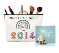 Regalos de cumpleaños para niñas de 12 años, exquisita bolsa de cosméticos y tarjeta de felicitación de 12 años adolescente niña, hija, hermana o mejor amiga