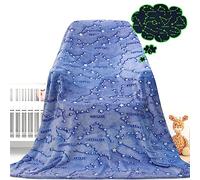Regalos de cumpleaños para niños, niñas y mujeres, manta suave que brilla en la oscuridad, manta de constelaciones astronómicas, espacio, sistema solar, manta para amantes de las estrellas, regalo
