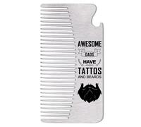 Regalos de cumpleaños para padre, papá, Navidad, regalos para papá, regalos para hombres, papá, peine de barba para adultos, marido, marido, adultos, abrebotellas para papá, padres, impresionantes