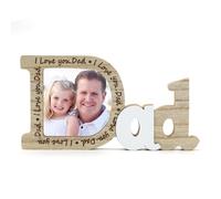 Regalos de cumpleaños para papá, marcos de fotos de madera, regalos para papá de hija, hijo, regalo del día del padre, regalo para Navidad, Acción de Gracias, cumpleaños, Y7XKBJ-Dad