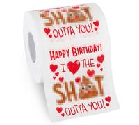 Regalos de Cumpleaños por Aliza | Rollo de Papel Higienico Divertido y Grande - papel baño mordaza - Excelente Regalo para Esposa, Esposo, Novio, Novia, Papá, Mamá - Decoración Ideal para Fiesta