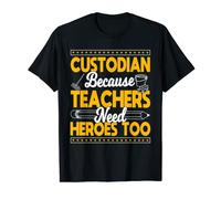 Regalos de custodio escolar Divertido conserje Limpieza Custodia Camiseta