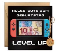 Regalos de dinero de cumpleaños, Juego de Gamepad Tarjeta de cumpleaños Regalos de dinero con sobres, Decoración de juegos para jugadores, Cosas geniales para chicos, Tarjeta de regalo de dinero
