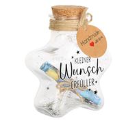 Regalos de dinero, embalaje, rellenador de deseos, botella decorativa con corcho, regalo de dinero, lentejuelas, embalaje para cumpleaños, bautizos, comuniones, confirmación, consagración juvenil