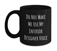 Regalos de diseñador de interiores, cita divertida, taza de café negra, regalos únicos de graduación de amigos