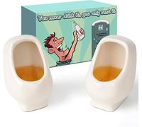Regalos de elefante blanco para adultos y hombres: divertidos vasos de chupito de orinal, regalo para papá, marido, compañero de trabajo, relleno de calcetines de Navidad, secreto de Papá Noel, fiesta