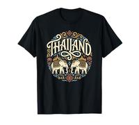 Regalos de Elefantes tailandeses de Vacaciones en Tailandia Bangkok Chiang MAI Camiseta