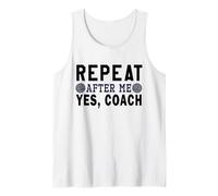 Regalos de Entrenador, Repetir después de mí sí Entrenador, Entrenador de Voleibol Camiseta sin Mangas